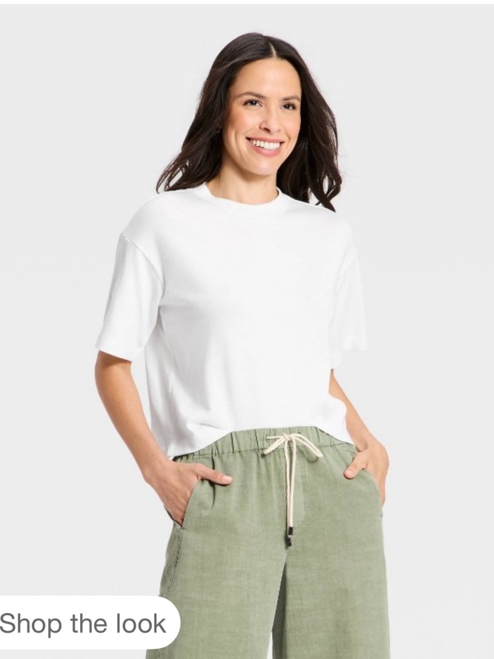 Women's Vintage Jersey Crew Neck T-Shirt - Universal Thread White S